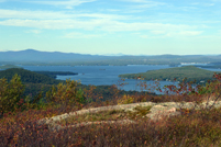 Alton, NH - View from Pine Mt. - Black Point with Ledges - Fall